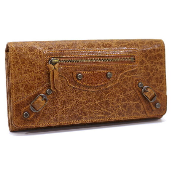 Balenciaga long leather 163471 2740 brown Wallet - Picture 1 of 3